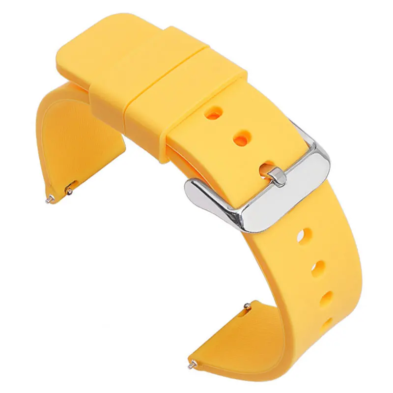 Universal Silicone Rubber Watch Band - Soft, Light, and Versatile Strap