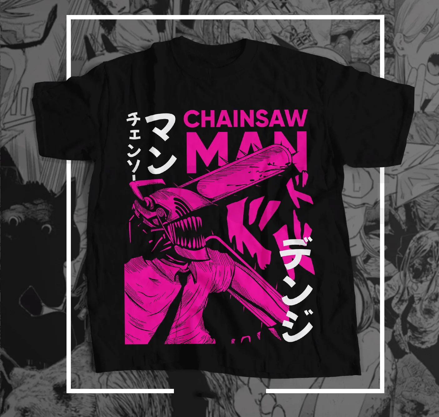 

Mens/ Womens/ Japanese Anime Chainsaw Man Denji Blood Strike Devil T-Shirt