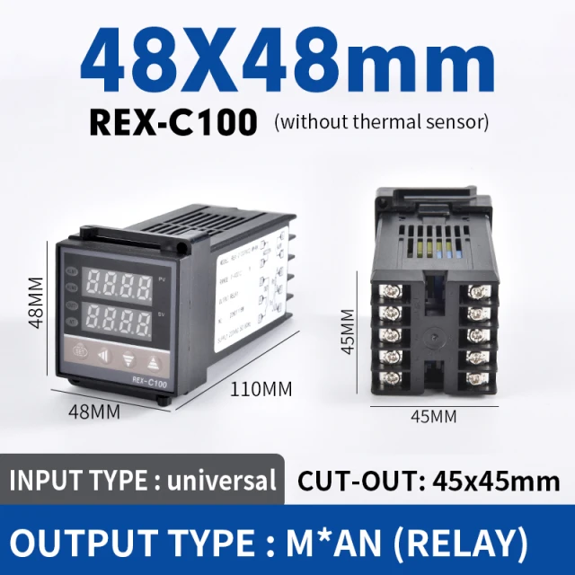 ตัวเลือกสินค้า เครื่องควบคุมอุณหภูมิ REX-C100 ดิจิตอล แม่นยำสูง