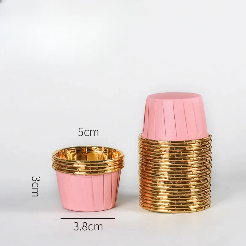 Mini Cupcake Vormpjes Papier - 3,8 cm (50 stuks)