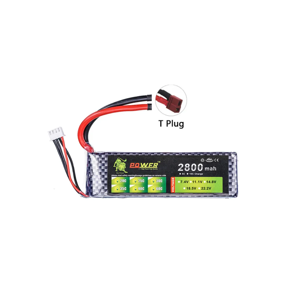 Batterie Drone LiPo 7.4V-14.8V 2800-5200mAh T Plug