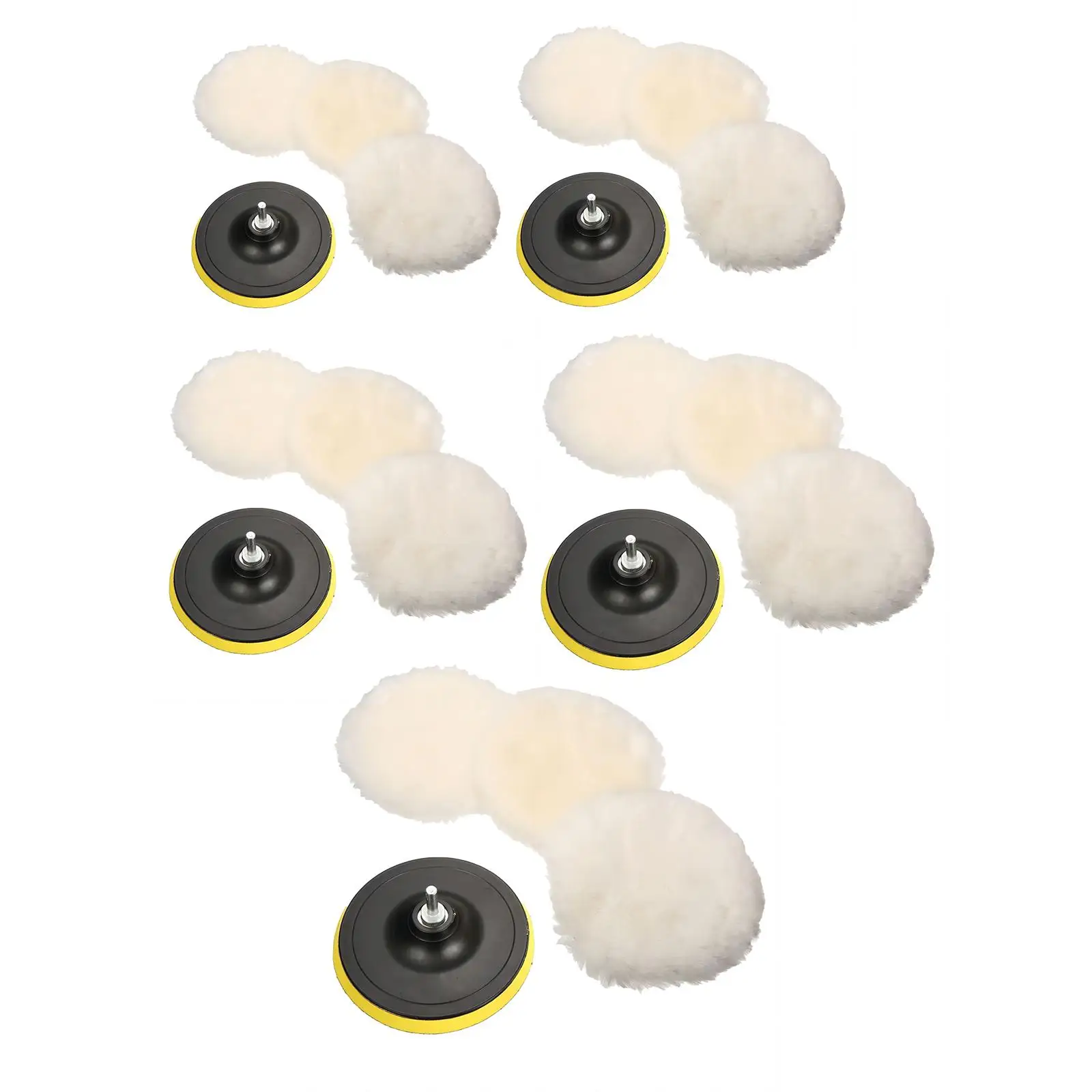

5x Buffing Pads Durable for Motorcycle Washing Furniture Car Detailing