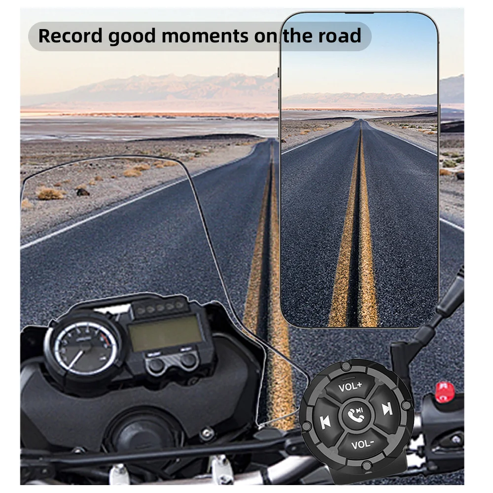 Car Steering Wheel Remote Control Media Controller Button Bluetooth-compatible M