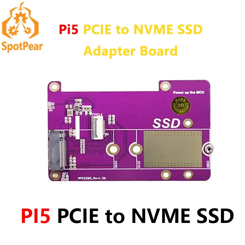 Raspberry Pi5 Pcie para M.2 Nvme Ssd Suporta Gen3 para Pi5