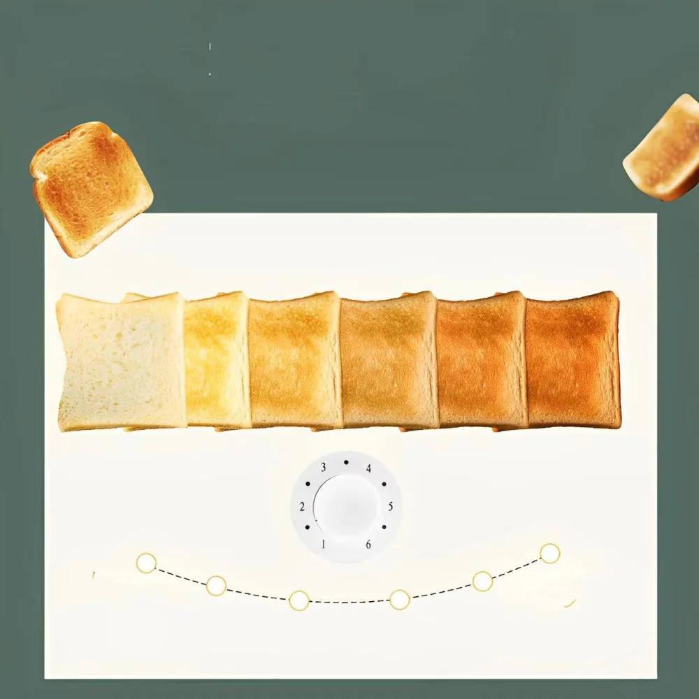 Toaster 1PC Stainless Steel Double Sided Bake Automatic Breakfast Machine