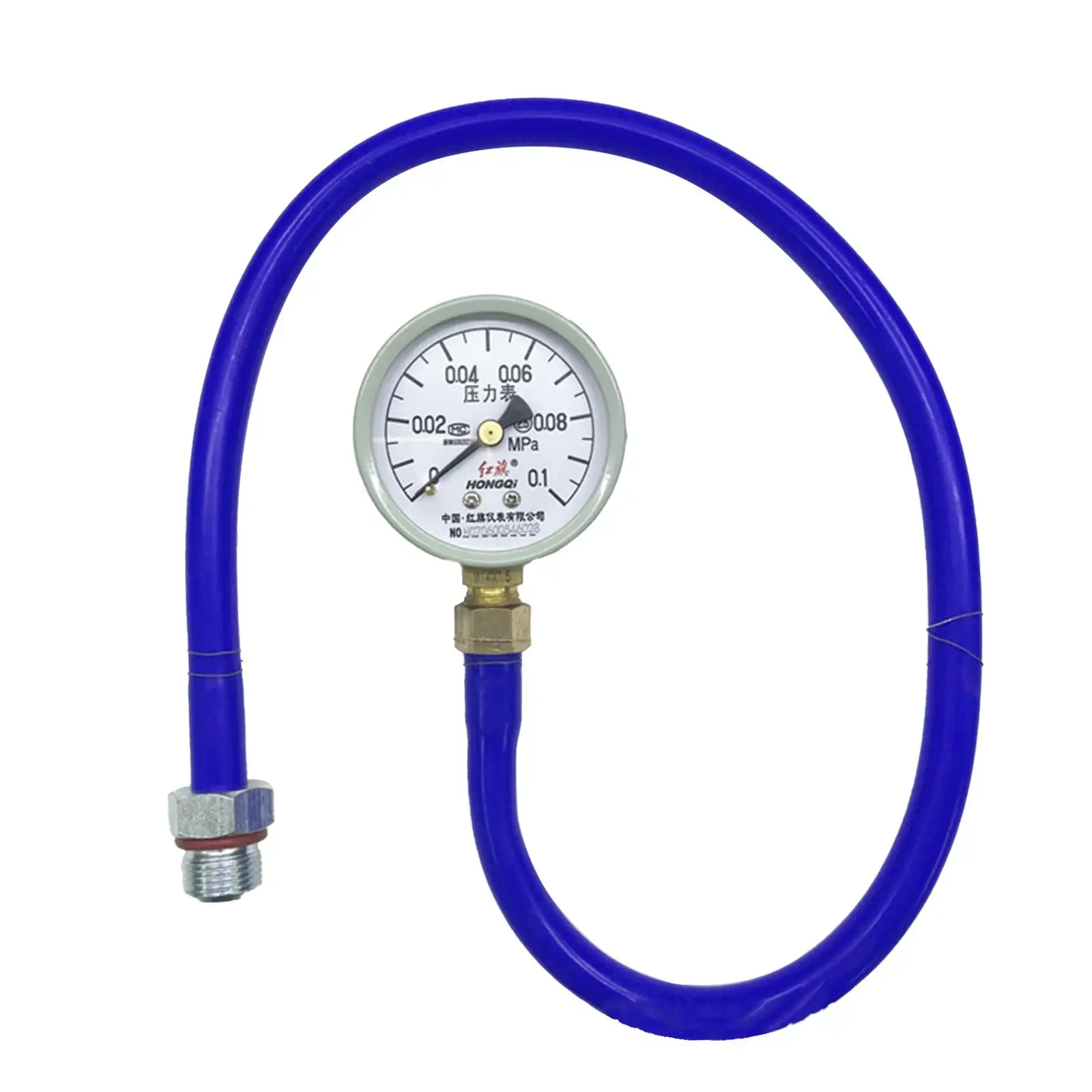 Back Pressure Gauge Three-way with Adapter Length 60cm Hose Automotive Compression Tester Repairing Spare Parts Catalytic Meter