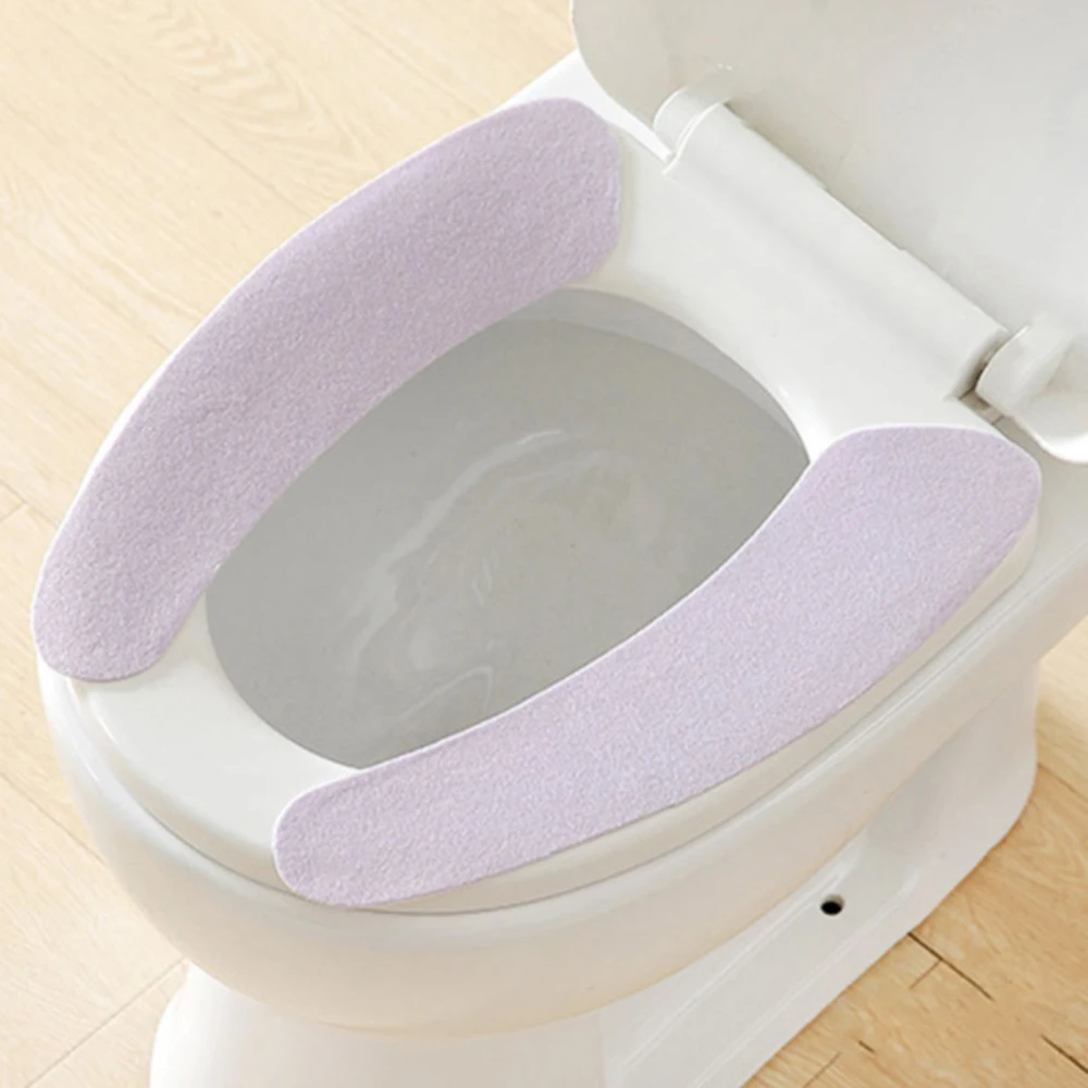 Toilet Seat Sticker Toilet Seat Cushion Washable Bathroom Insulation Cover sticky Cushion