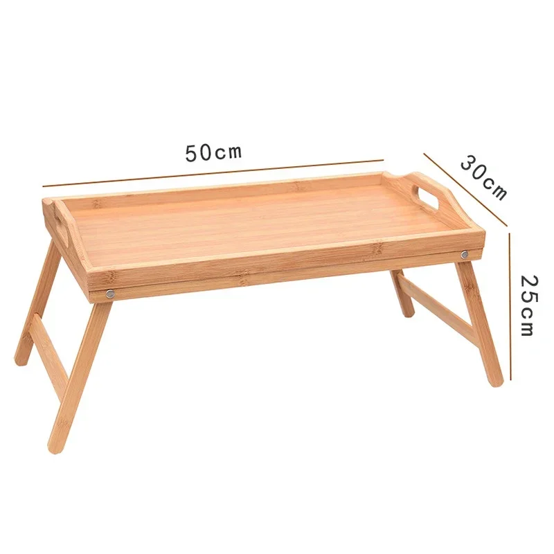 Bed Tray Table Bamboo Bed Tray Table with Folding Legs Handle Foldable Serving Laptop Tray Snack Breakfast Bed Table Drawing