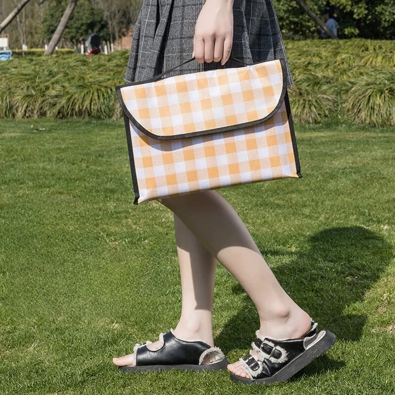 두꺼운 방수 피크닉 매트 캠핑 텐트 바닥 매트 야외 바베큐 캠핑 비치 텐트 바닥 매트 봄 나들이 시트 쿠션