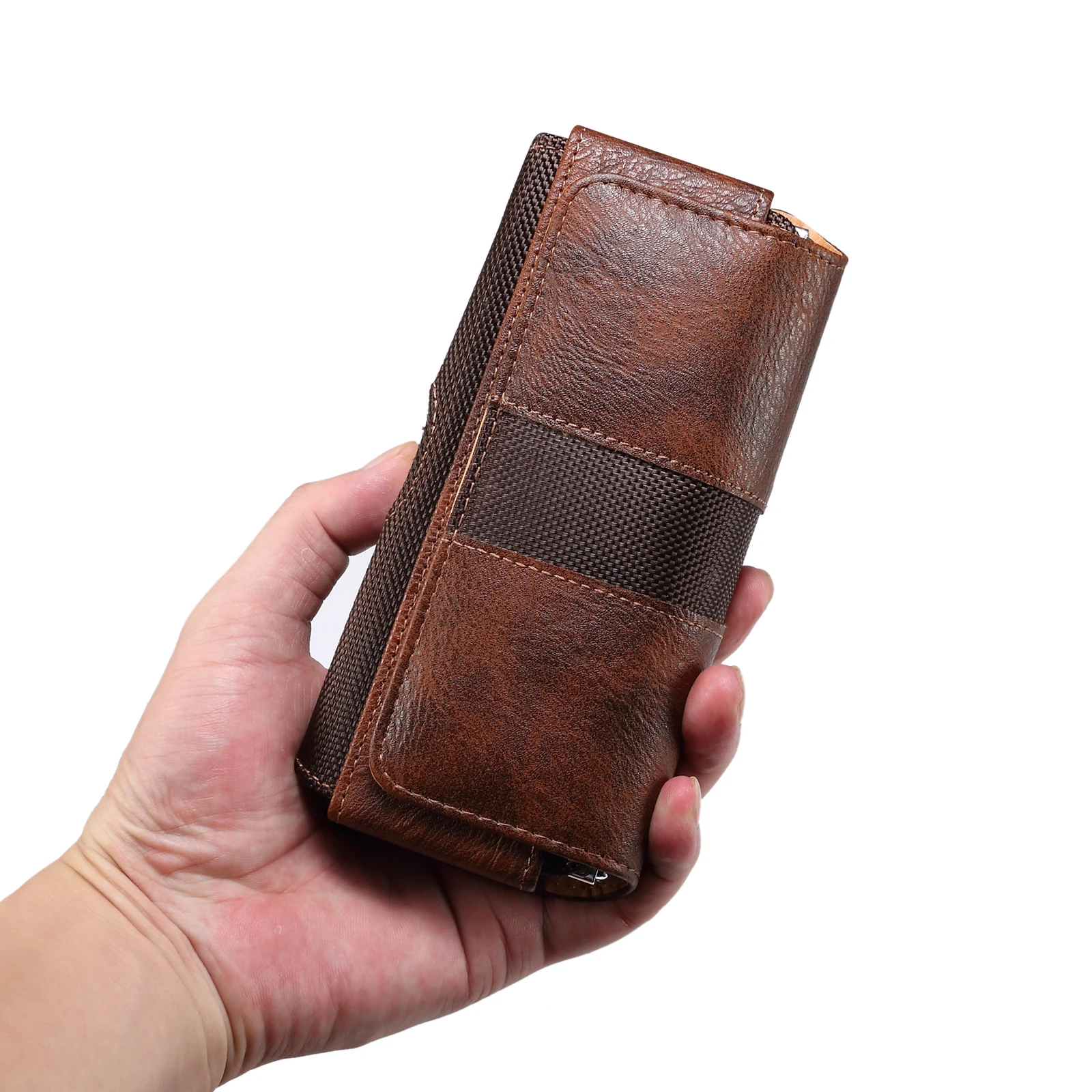 Leather Waist Bag and Belt Clip Holster for Men – Universal Smartphone Pouch