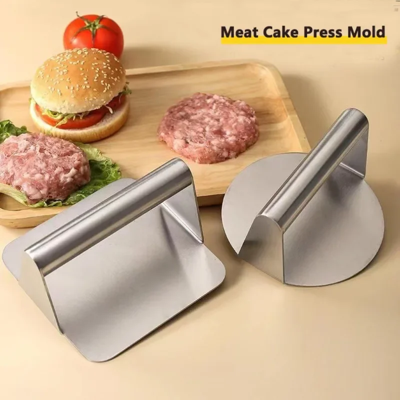 Hamburger Press 304Stainless Steel Non-Stick Meat Beef Grill Burger Barbecue Press Patty Maker Hamburger Maker Kitchen Supplies