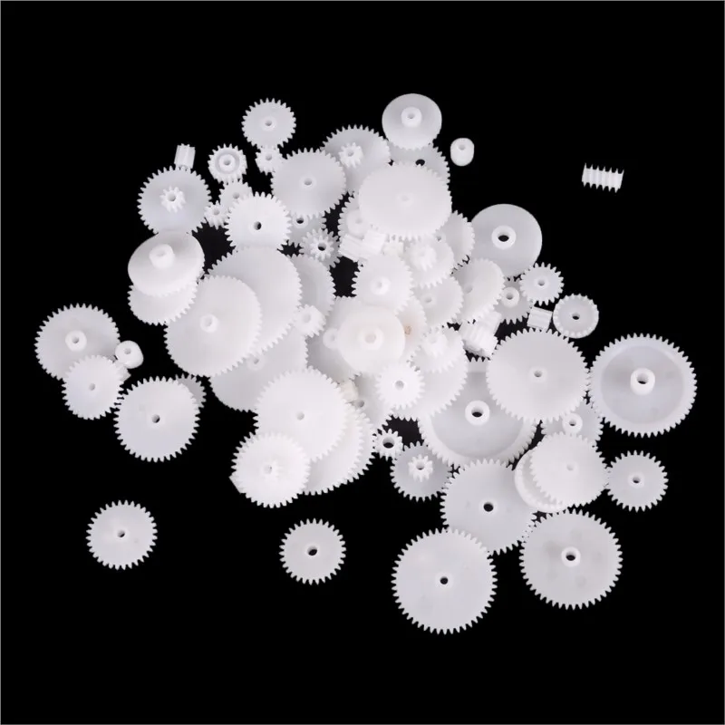 58Pcs/set Toothed Wheels WSFS Gears Plastic All Module 0.5 for Robot Parts DIY Accessories for Transmission Gear