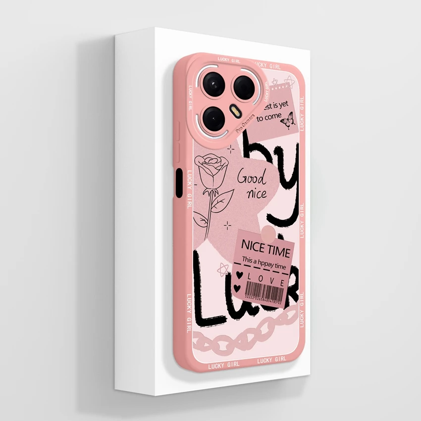 Shockproof Cute Dog Pattern Liquid Silicone Phone Case with Screen Protector