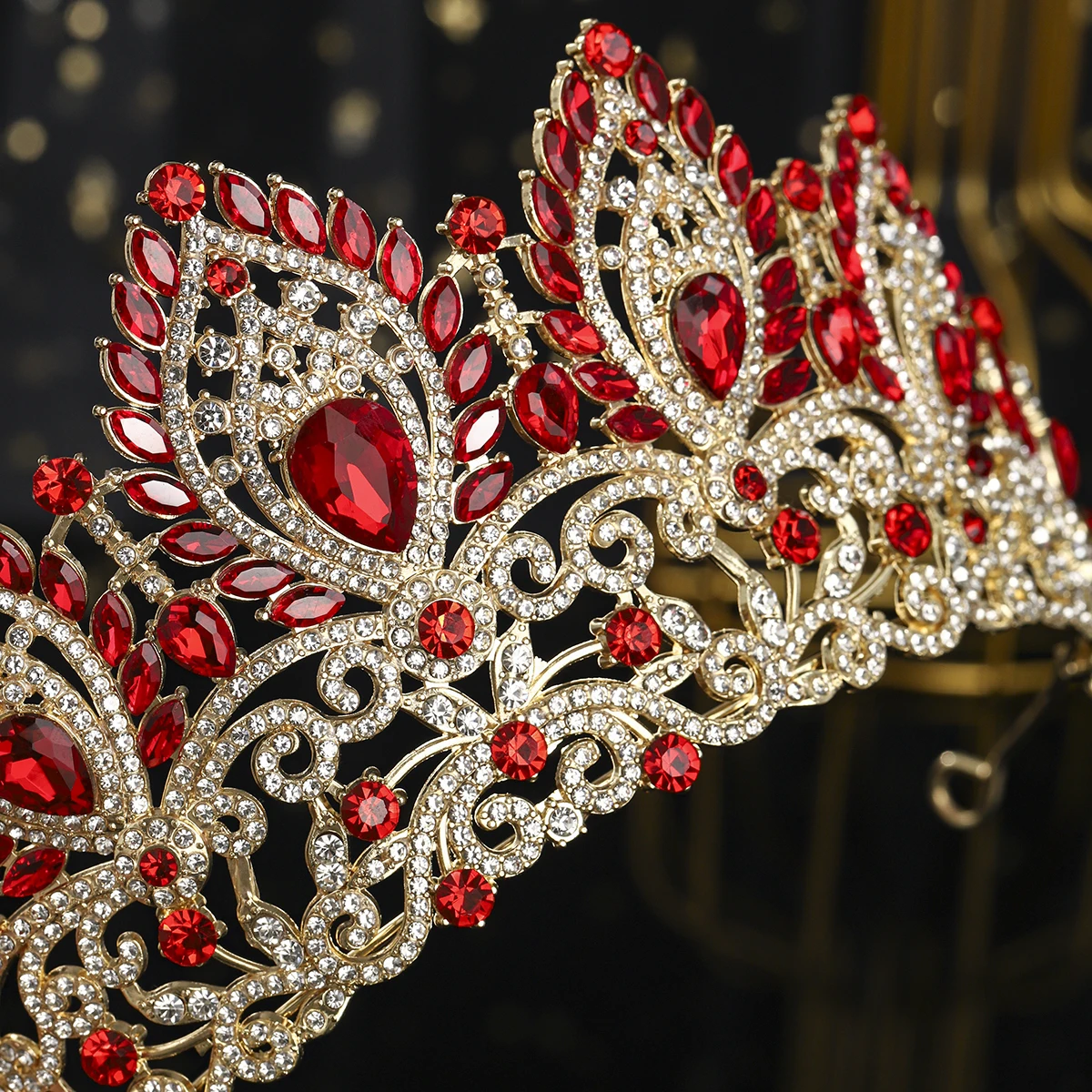 Kristall Blatt Legierung Braut Tiara Funkelnden Strass Hochzeit Schmuck Haar Zubehör Bankett Prinzessin Kopfschmuck Für Frauen – Detail 13