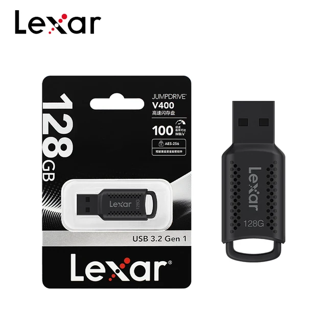 Оригинальный USB-накопитель Lexar V400, 32 ГБ, 64 ГБ, USB3.0, до 100 МБ/с, чтение USB 3.0, U-диск, флэш-накопитель для ПК 1