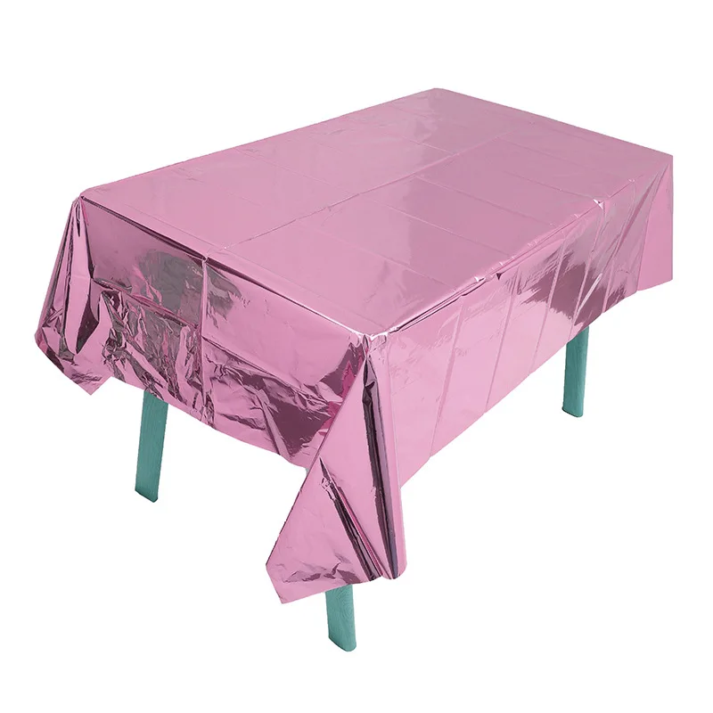 

2024 Solid color Deluxe party disposable tablecloth yellow