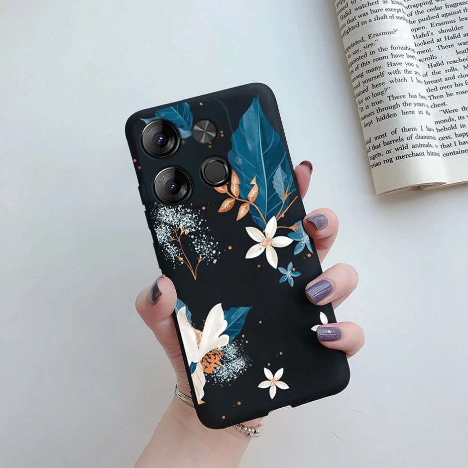 Tecno POP Silicone Daisy Shockproof Phone Cover