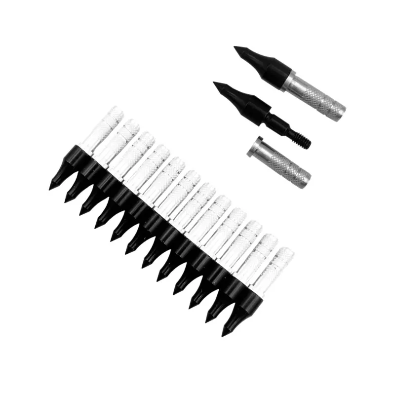 

24pcs 100 Grains Arrow Broadheads ID6.2mm + Insert Aluminum Adapter Target Arrow Point Archery Arrow Head Arrow Accessory