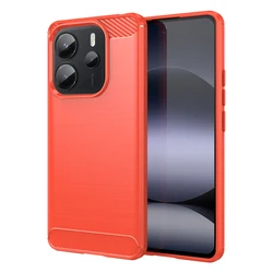 Shockproof Soft Silicon TPU Phone Bumper Case Cover for Note14 4G(164mm) EU (Red)