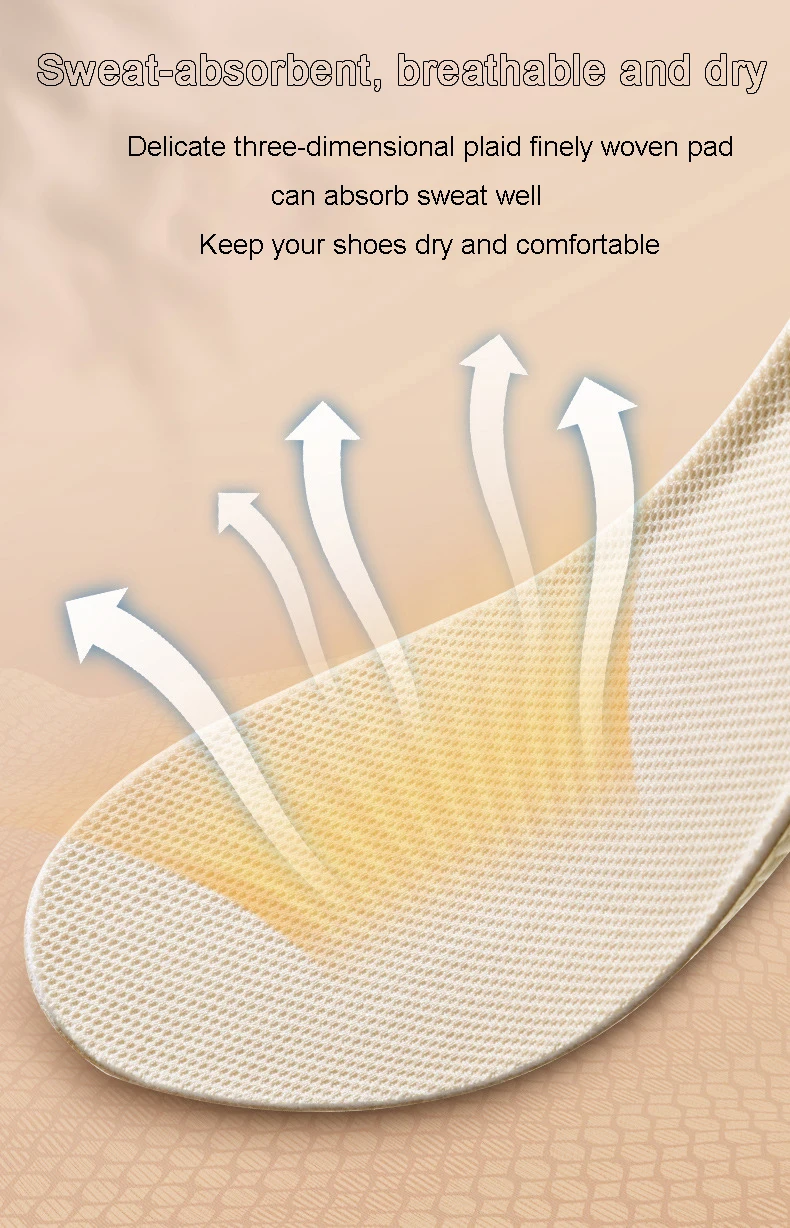1 paar Komfortable Männer Frauen Höhe Erhöhen Einlegesohlen Dämpfung Memory Foam Marke Schuhe Sohle Pad Atmungsaktive Füße Pflege Pads – Detail 9