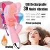 30 Speeds Heating Telescopic Vibrators Dildos for women Sex Toys Penis Vibrator female Rechargeable sucking machine 1