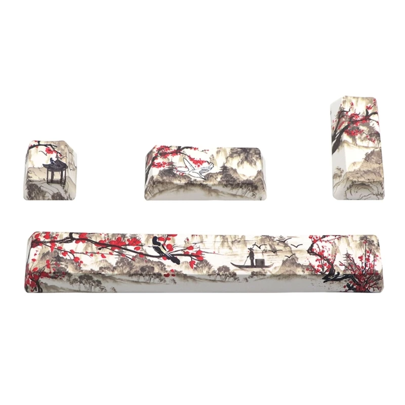 Enhanced PBT Dye-Subbed Keycap Set - 4 Keys and 6.25u Spacebar