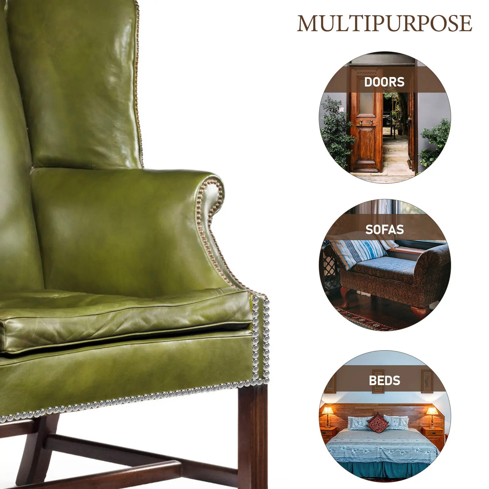 300개 철제 장식 못, 가구 소파 의자용 빈티지 장식 못, DIY 홈 데코용 푸시핀 장식 못