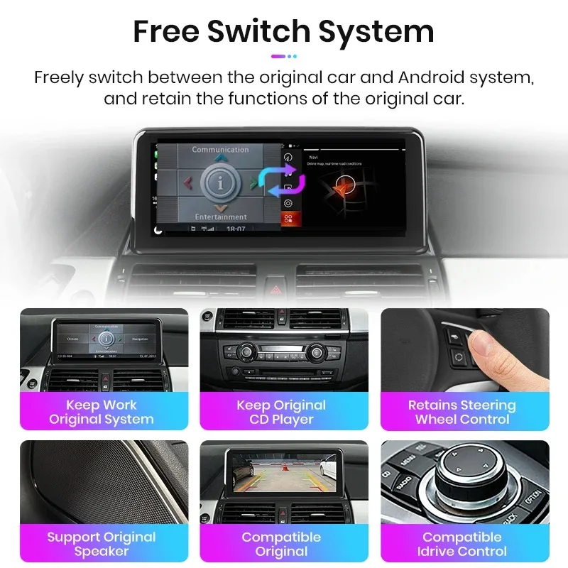 Junsun-Radio Multimedia con GPS para coche, Radio con CarPlay inalámbrico, Android, 2Din, para BMW serie 1, 2, 3, 4, F20, F21, F22, F30, F31, F32, F33, F34, F36