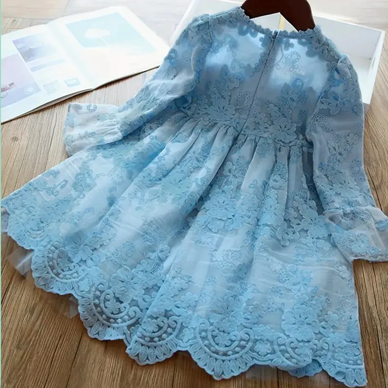 Girl Party 3-8Y Birthday Princess Dress Casual Sequin Kids Dress Weddings Prom Gowns Children Costumes girls dress princess costume
