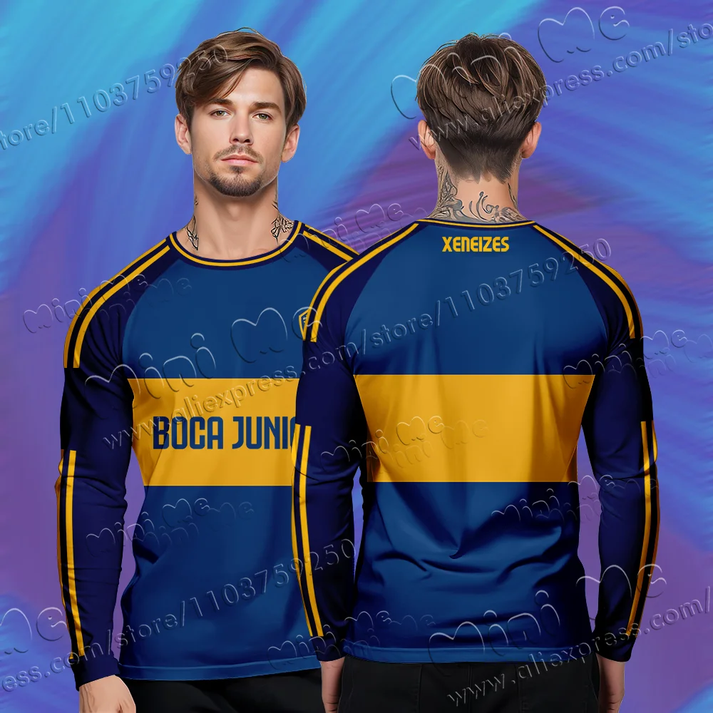 خمر نمط مارادونا بوكا جونيورز ريترو كرة القدم جيرس...