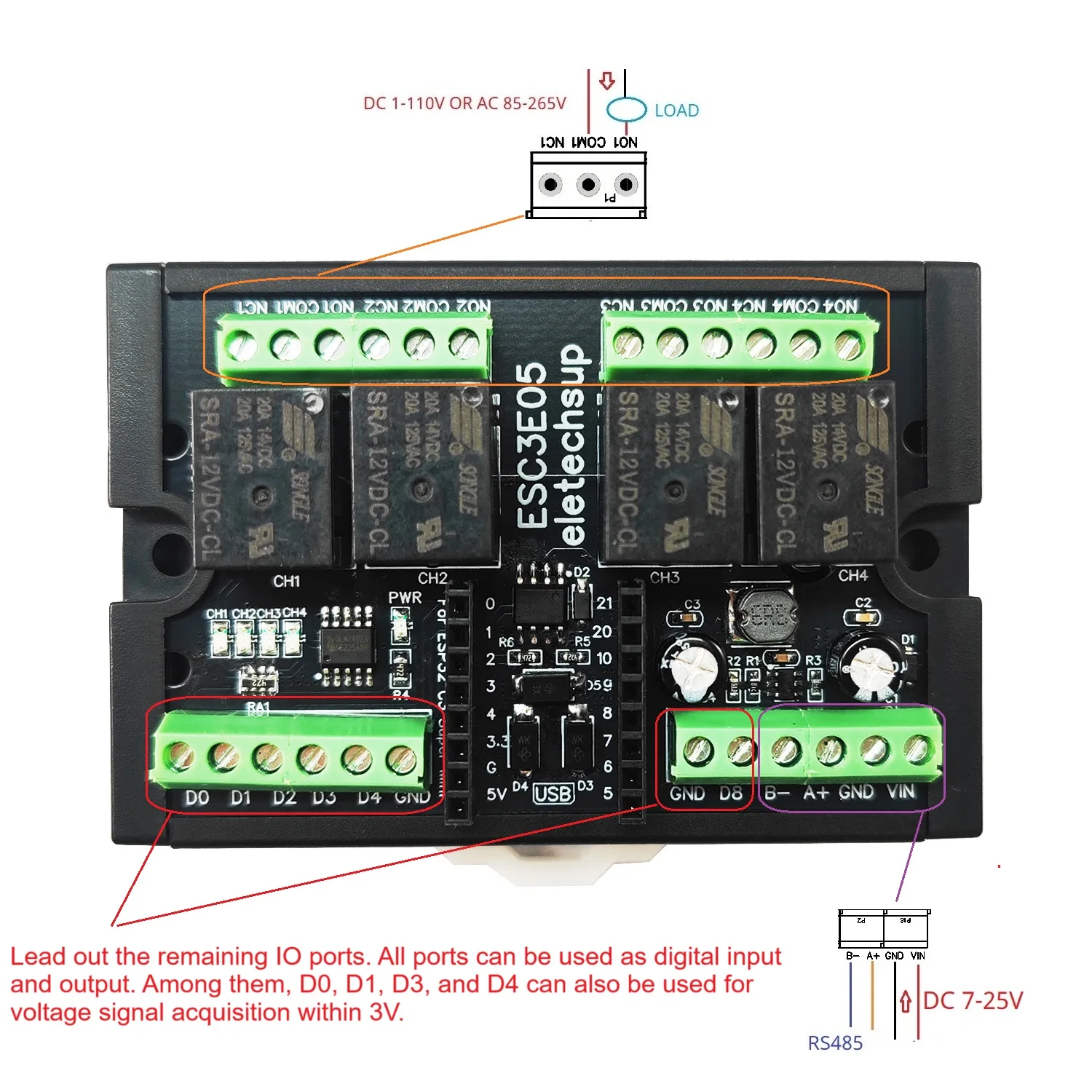 รูปสินค้า โมดูลควบคุมอัจฉริยะ ESP32 C3 สำหรับสมาร์ทโฮม