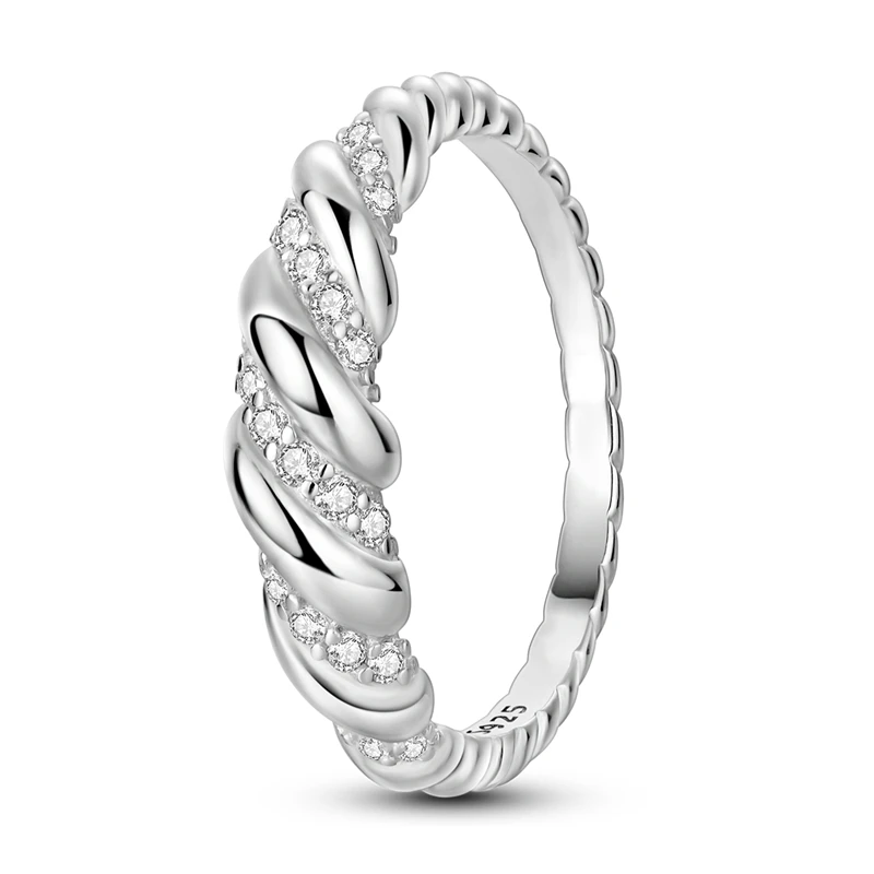 Chameleon Glow Firefly Ring with Pink Zircon and 925 Silver