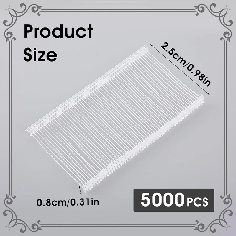 태깅 건패스너, 플라스틱 Micr Ostitch 리필, 의류 태그 바브 부착물, 의류 태그 건리필, 5000 개
