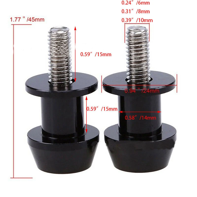 Motorcycle Swingarm Spools Slider - Durable Aluminum Alloy Slider and Stand Accessory