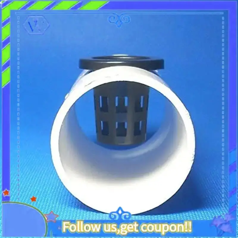Easy To Use 100Pcs Black Plastic Fixing Basket Gardening Soilless Slotted Mesh Plant Cups, Pots, Buckets, Baskets For Hydroponic