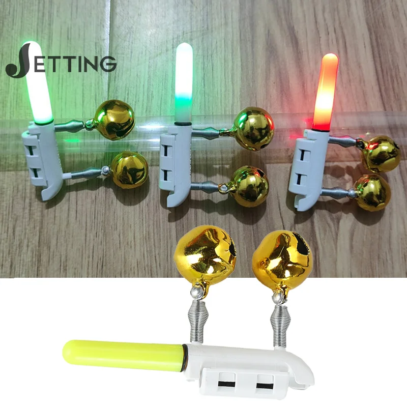 

1PC Bell Double Headed Throwing Rod Fishing Electronic Rod Light Luminous Stick Flash LED Removable Waterproof Night Tackle