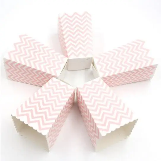 12 Pcs Popcorn Boxes Small Popcorn Bags Striped Paper Popcorn Bags Pastel Popcorn Boxes Candy Containers For Birthday Party Favor Supplies - View #3