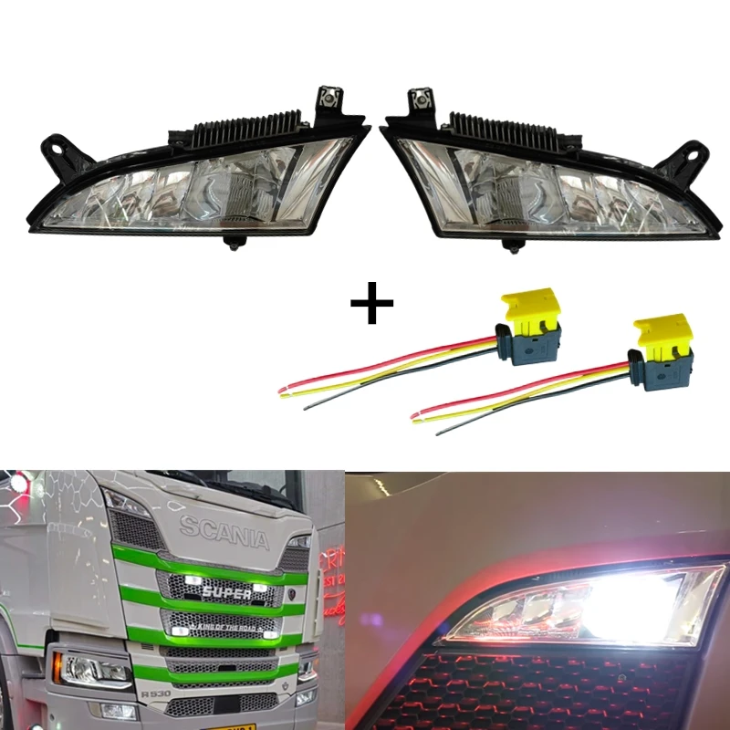 

1 пара противотуманных фар LH + RH для Scania truck S series R series 2552711 OEM 2552712 2552711 с 2 шт. разъемами