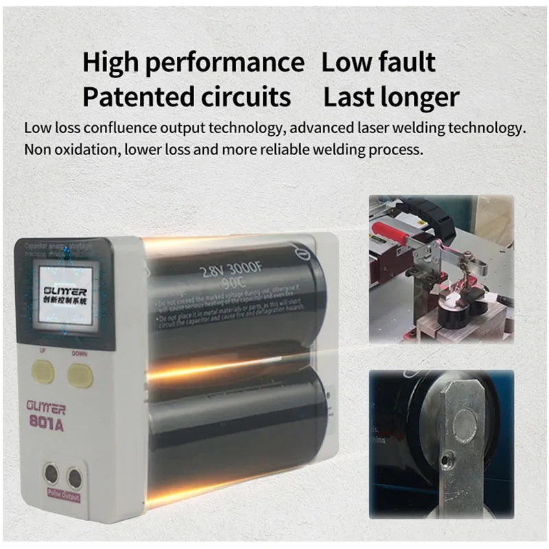 11.6KW 801A Spot Welding Machine100-240V Mobile Phone Battery Repair Spot Welding DIY 18650 Handheld Lithium Battery Spot Welder 3