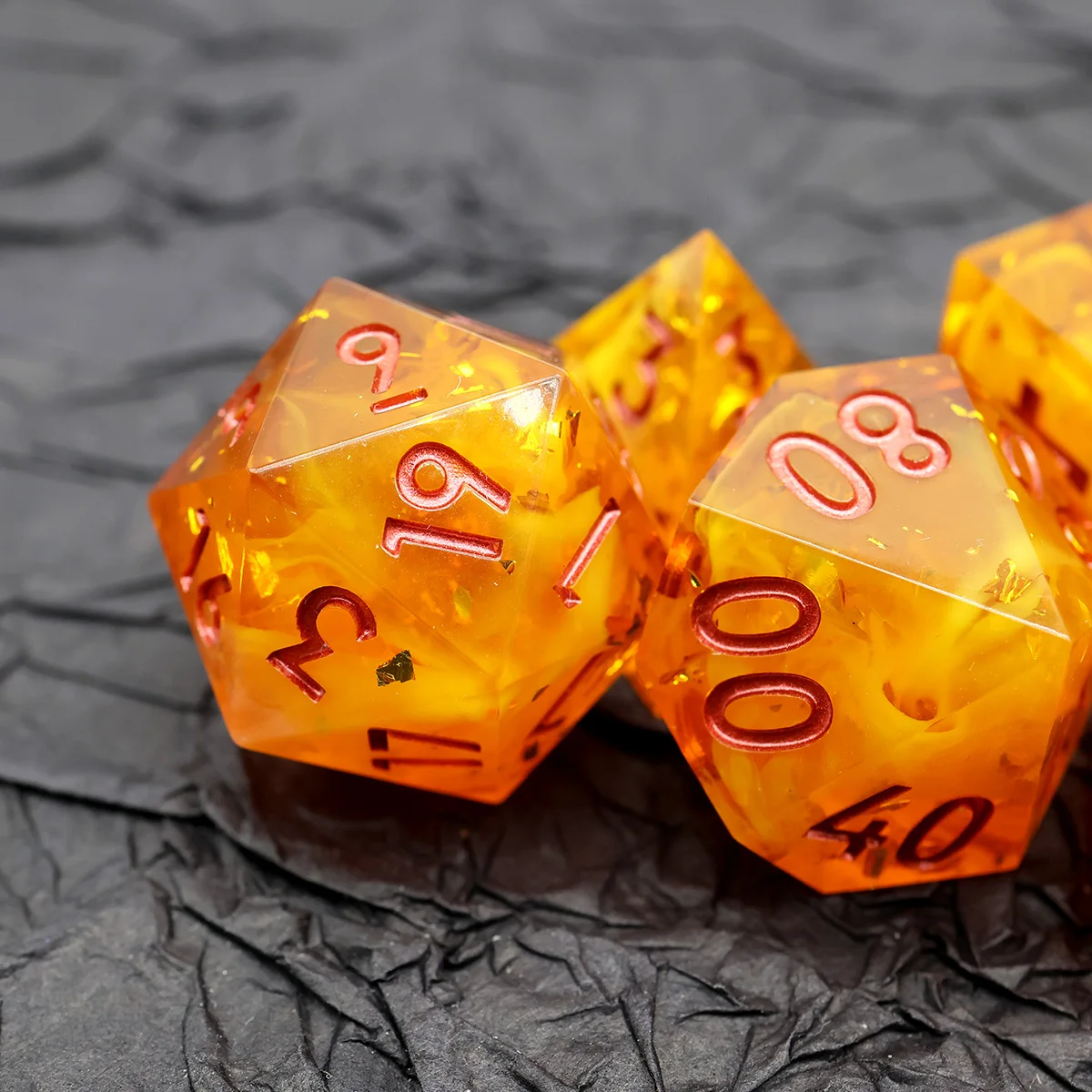 테이블 보드 게임용 다면체 DND 주사위 세트, 롤 플레잉 날카로운 가장자리 RPG 주사위