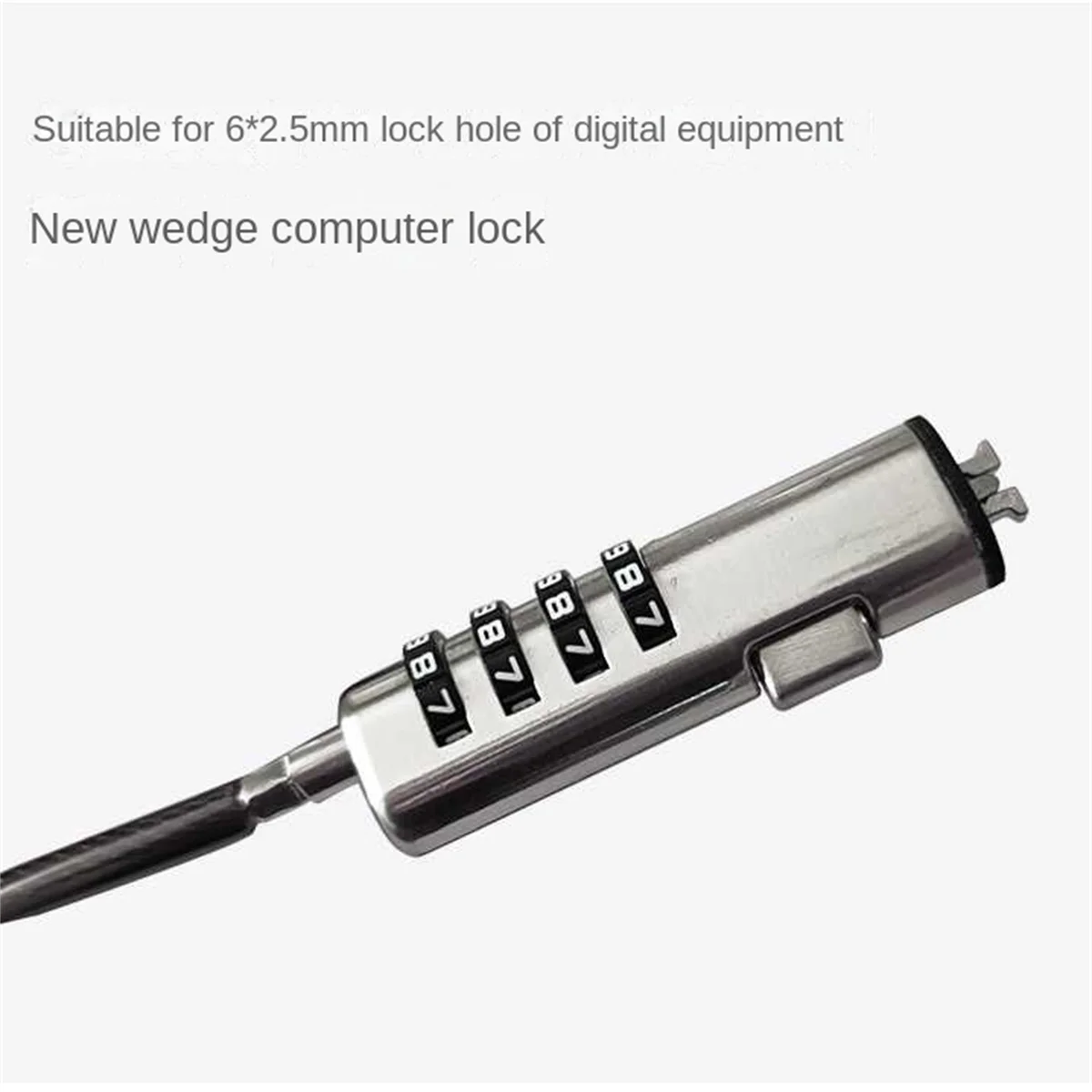 Notebook Computer Lock wedge 2.5*6MM Suitable For Nano Lock Holes Use Alloy Material To Make2m laptop lock