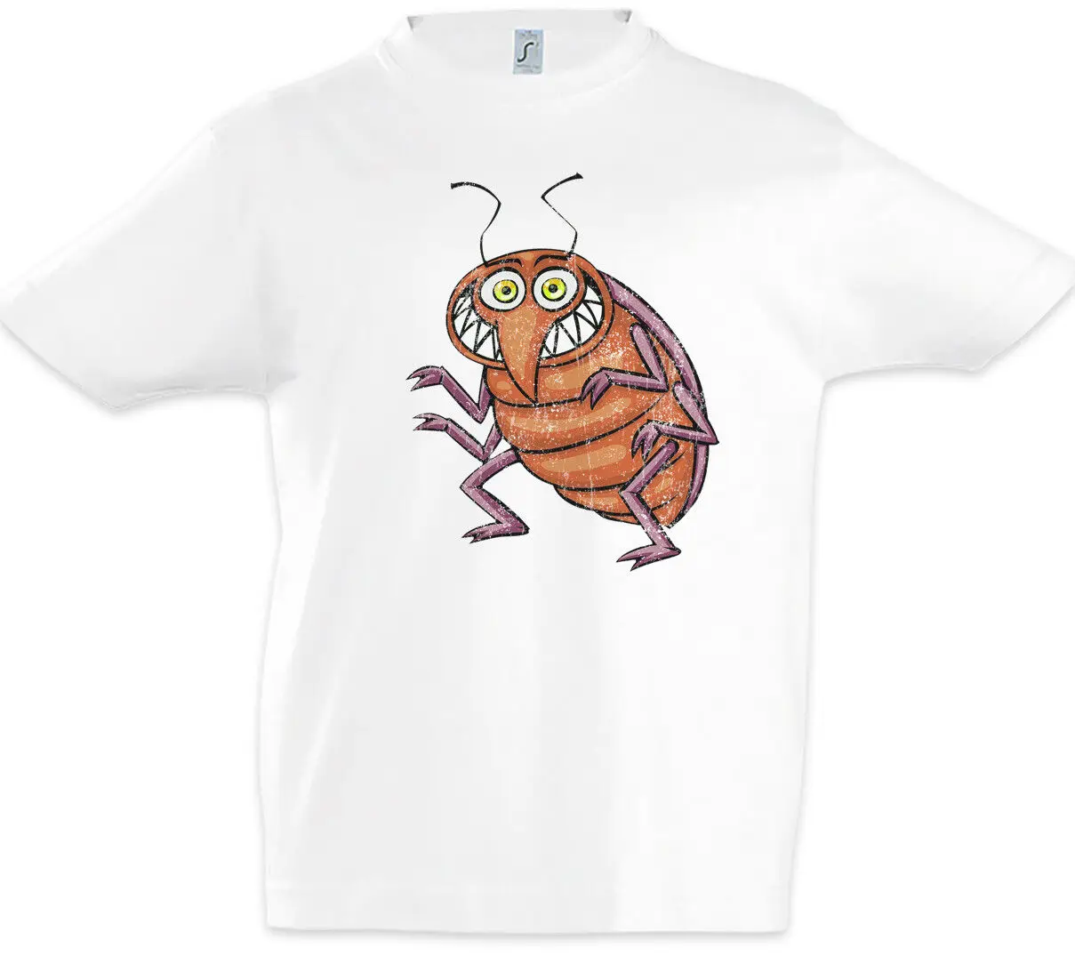 Bed Bug Boys T-Shirt Scarafaggio Toon Comic Fun Cartoon Drawing