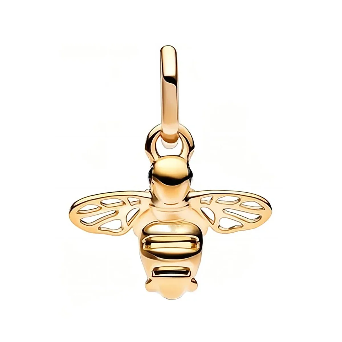 DIY Bee Charm 4.5mm Silver Plated Pendant Creative Jewelry Making Supplies for Pandora Bracelet