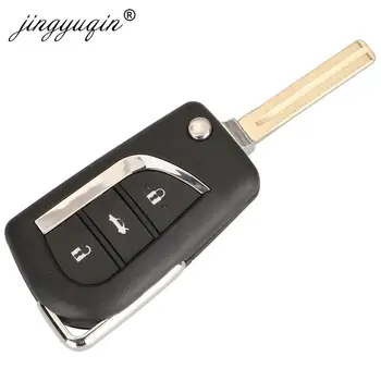 Keyforkess per Toyota Camry RAV4 Auris 2015 telecomando portachiavi 12BFE-01 modello 433 Mhz H (8A) Chip 3 pulsanti chiave auto - Jingyuqin per Toyota Camry RAV4 Auris 2015 telecomando portachiavi 12BFE 01 modello 433 Mhz H
