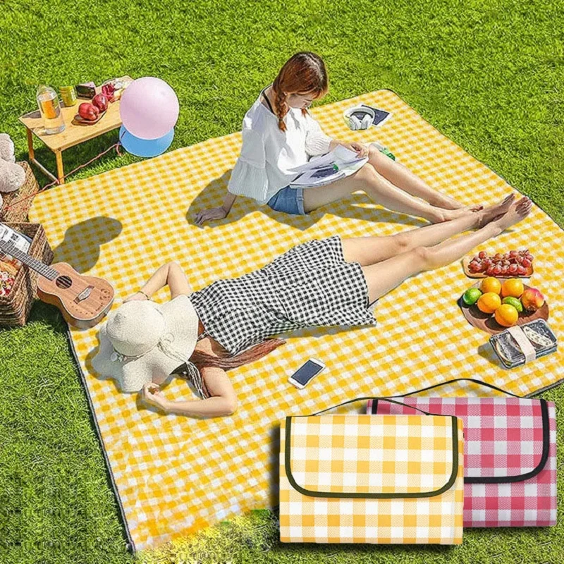 Manta de Picnic impermeable, Alfombra de playa de 200 × 200cm, lavable,  ligera, para senderismo, viajes, parques de Camping al aire libre -  AliExpress