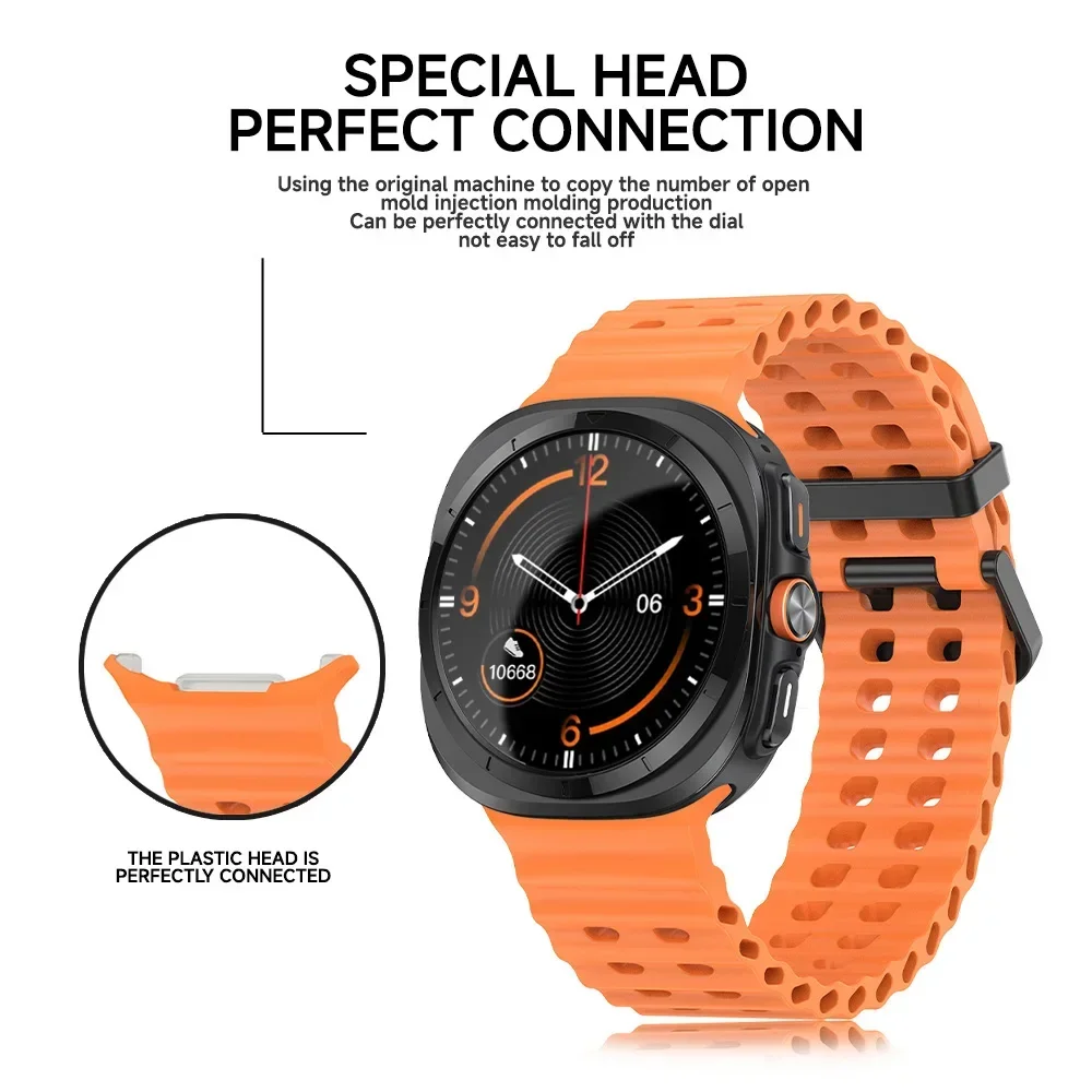 Breathable Silicone Smart Watch Wristband with Accessories Case