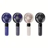 Portable Fan, 6 Speeds Personal Fan with Base, Digital Display, Lash Fan Makeup Fan Handheld/Neck/Desk Fan for Outdoor Indoor 4