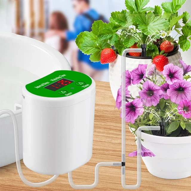 Système d'arrosage automatique pour plantes en pot, Kit d'irrigation goutte  à goutte, dispositif avec minuterie d'eau, alimentation USB pour jardin -  AliExpress