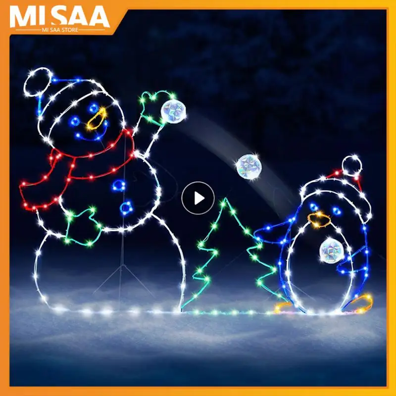 

Внешний Пингвин, снеговик, искусственная кожа, Рождественский силуэт, садовая лампа, украшение, Рождество, сделай сам, освещение для газона, фоторамка