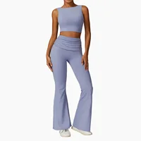 NCLAGEN 2 pièces ensemble de Yoga femmes course sport Fitness costume soutien-gorge et pantalon respirant séchage rapide vêtements de sport vêtements d'entraînement 3